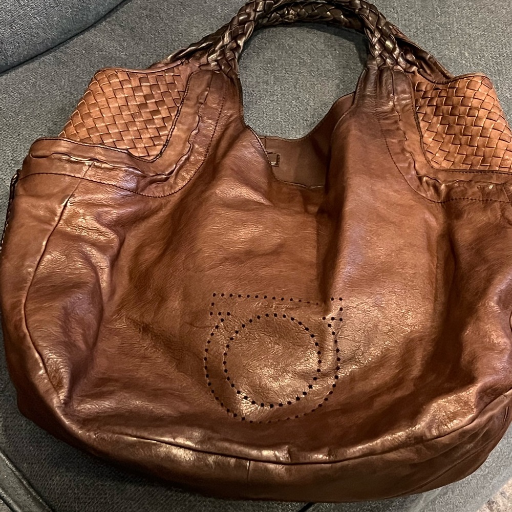 Salvatore Ferragamo large Brown Shoulder Bag